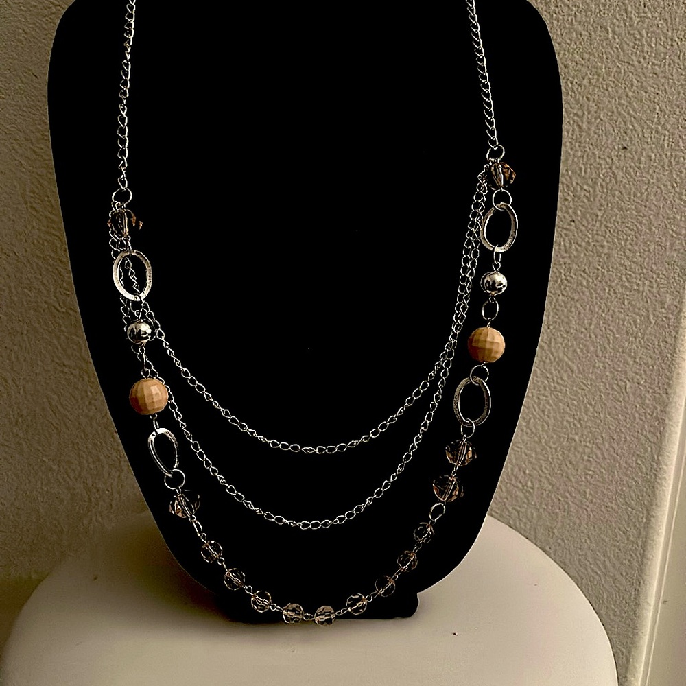 Beaded chain necklace